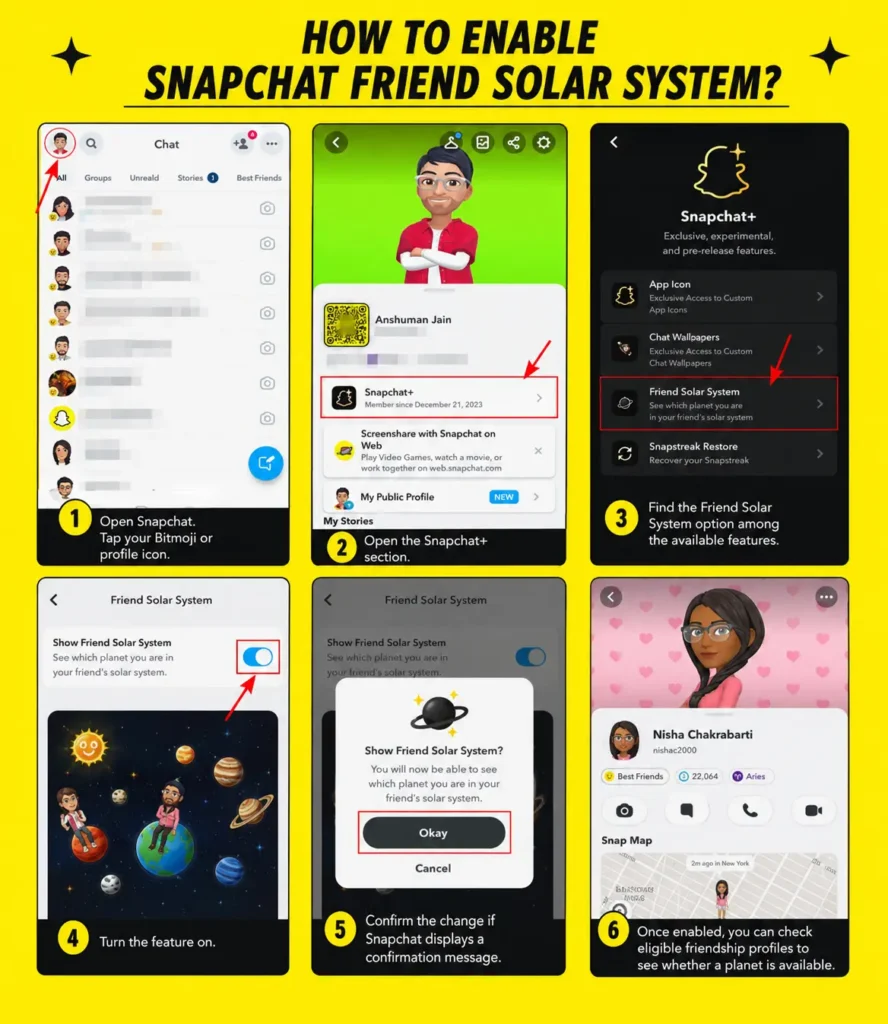 How to Enable the Snapchat Friend Solar System?