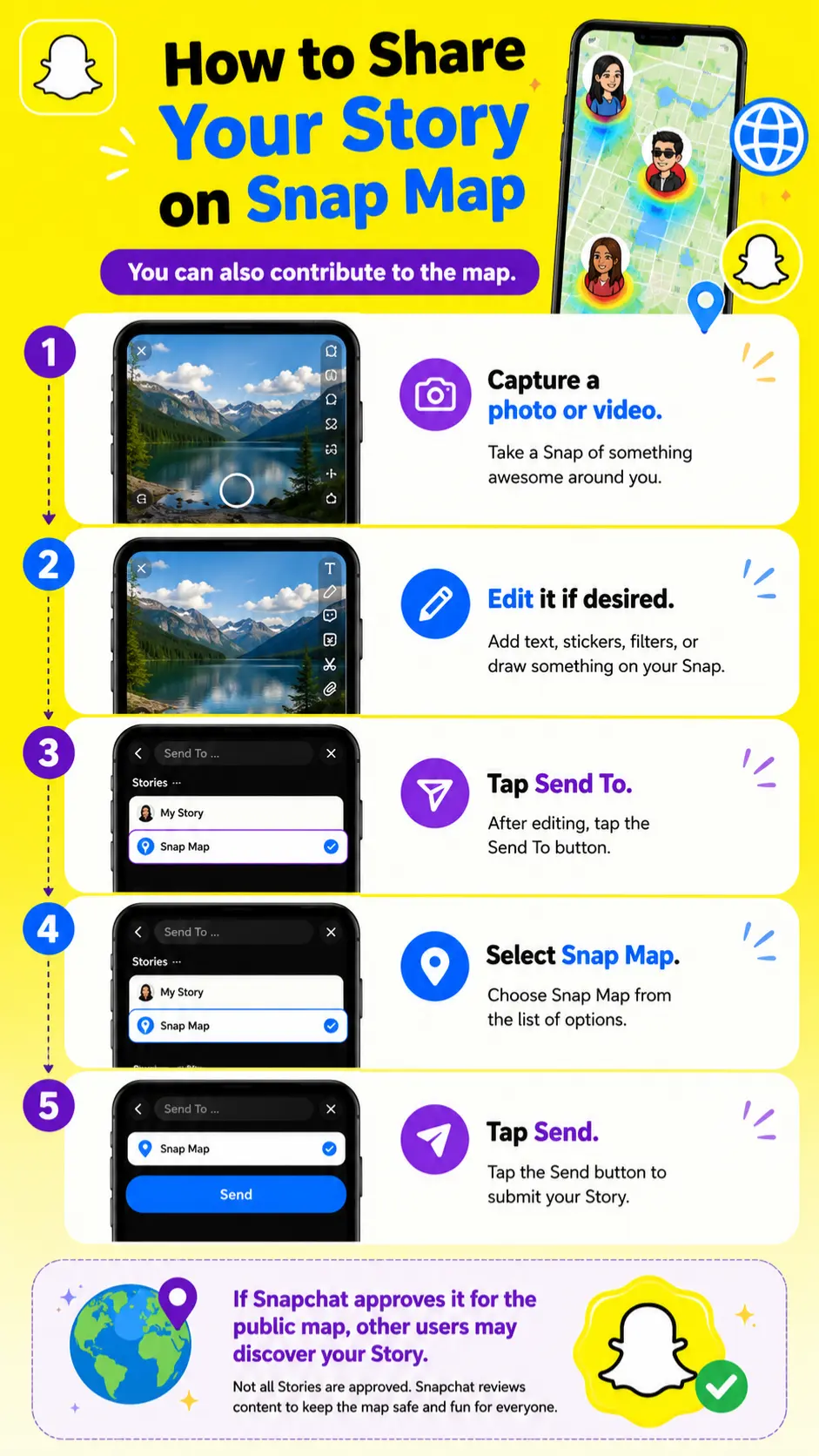 How to Share Your Story on Snap Map
