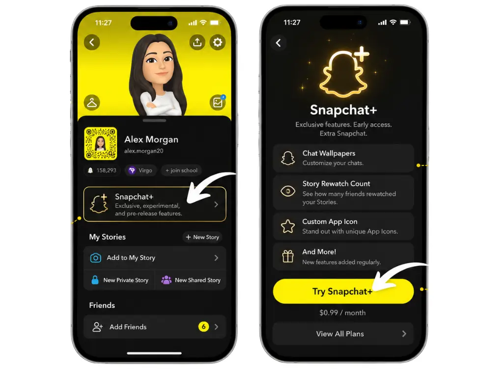 How to buy a subscription to Snapchat Plus?