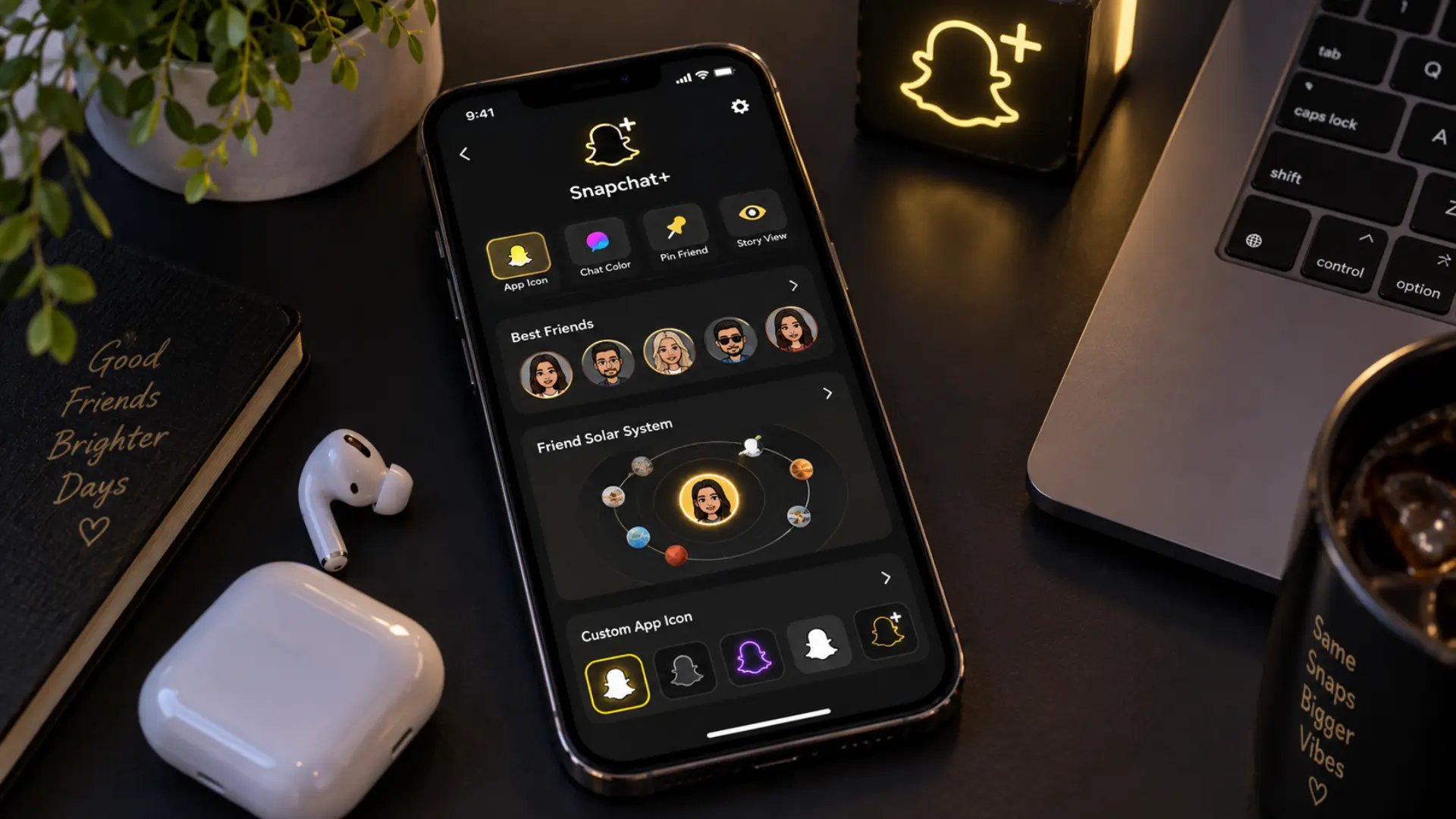 Snapchat Plus premium features and Friend Solar System