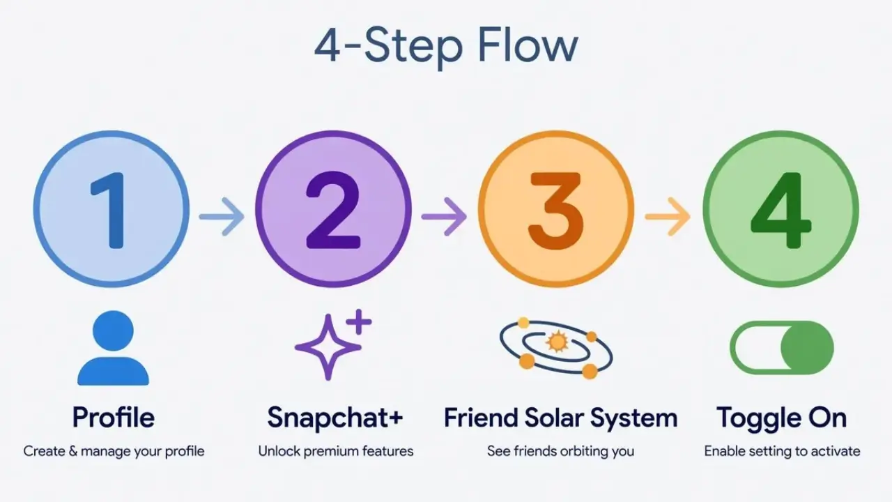 snapchat enable friend solar system steps